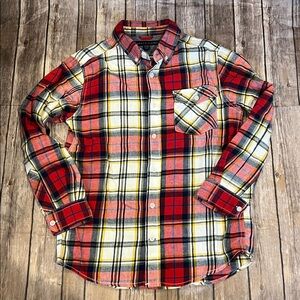 Tommy Hilfiger Boys Size M (12/14) Plaid Button Down